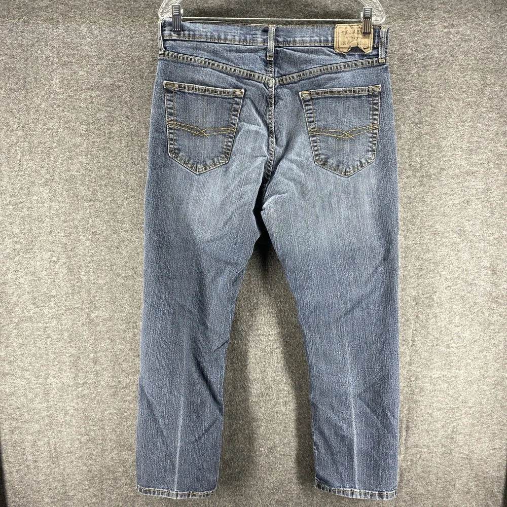 Levis Jeans Mens 34x30‎ Blue Athletic Mid Rise Denim Stretch Western Straight